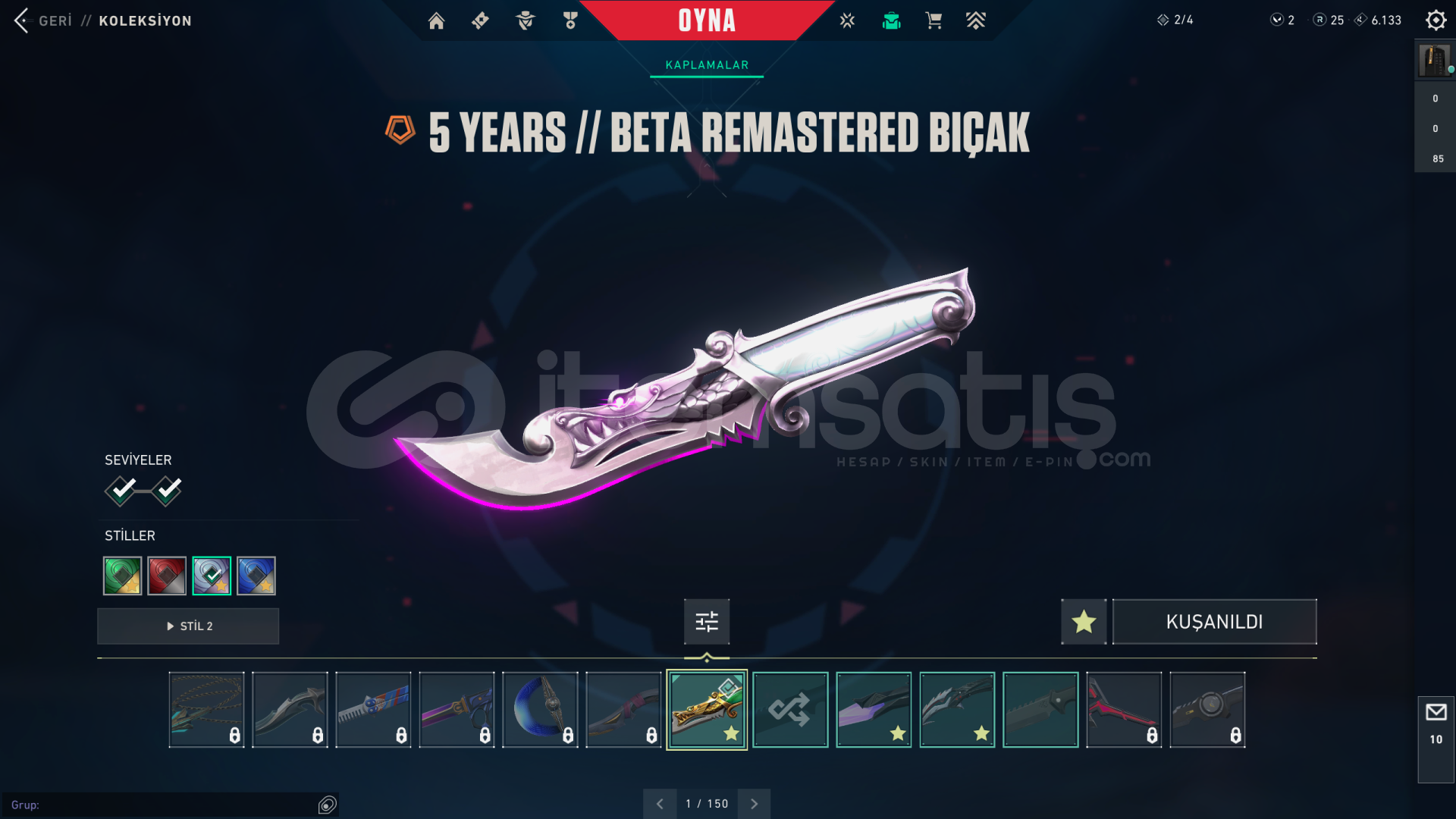 5 years beta remastered bıcaklı valorant hesabı 5 years beta remastered bıcaklı valorant hesabı