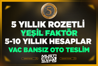 ⭐(Bilgileri Değişen) 5 Yıllık Rozetli Hesaplar