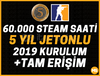 5 YIL JETONU+60000 STEAM SAATLİ HESAP