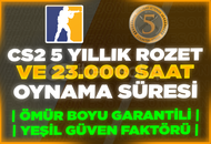 ⚡5 YIL ROZET + 23.000 SAAT CS2☢️HESABI GARANTİ⚡
