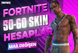 50-60 SKIN PREMIUM MAİL DEĞİŞEN FORTNITE HESAP