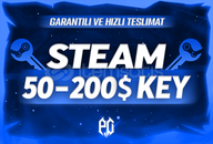 ⭐ 50$ - 200$ (2000₺) Steam Key - 7/24 GARANTİ⭐