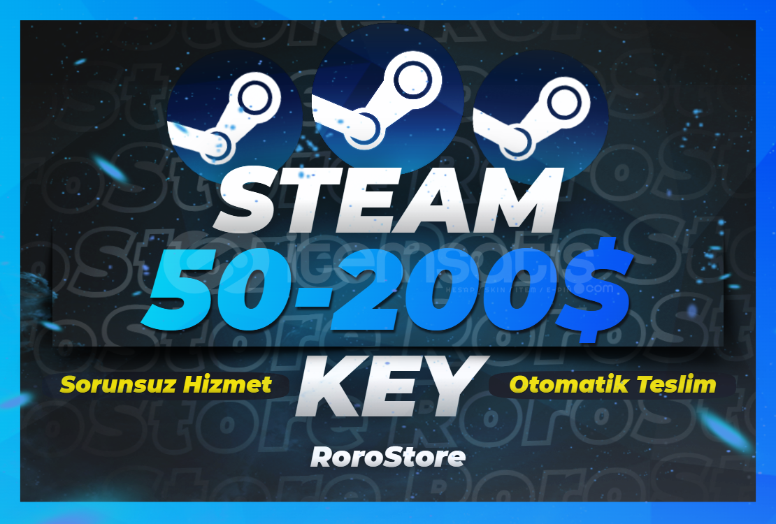 ⭐ 50$ - 200$ ⭐ (+2000₺) Steam Random Key ⭐ 50$ - 200$ ⭐ (+2000₺) Steam Random Key