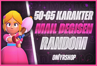 ⭐️50-65 Karakter⭐️Mail Değişen⭐️Random