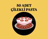 50 ADET ÇİLEKLİ PASTA 