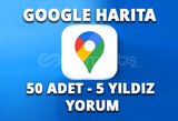 50 adet Google Harita Yorum 