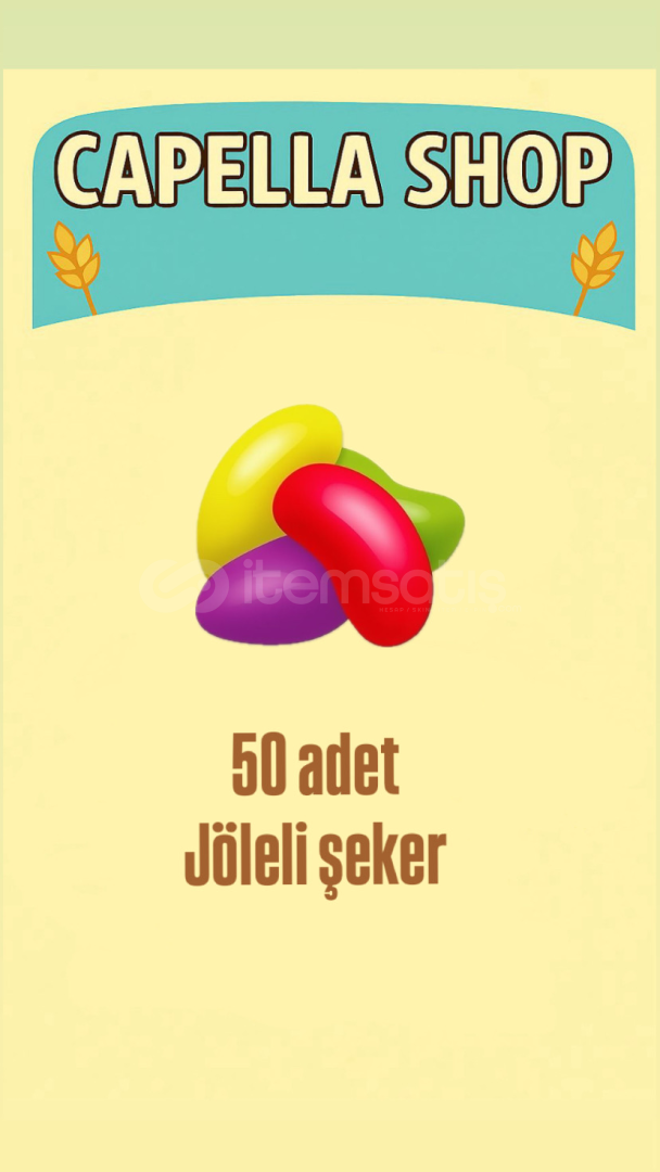 50 adet jöleli şeker 50 adet jöleli şeker