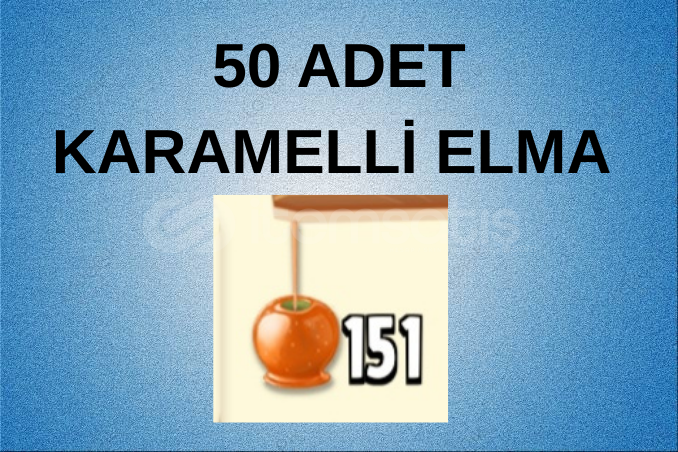 50 ADET KARAMELLİ ELMA 50 ADET KARAMELLİ ELMA