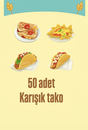 50 adet karışık tako