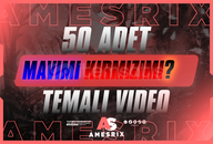 ✨ 50 Adet “Mavi mi Kırmızı mı?” Temalı YouTube