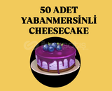 50 ADET YABANMERSİNLİ CHEESECAKE