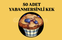 50 ADET YABANMERSİNLİ KEK 
