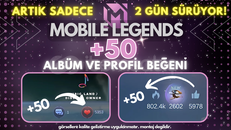 +50 Albüm & Profil Beğeni