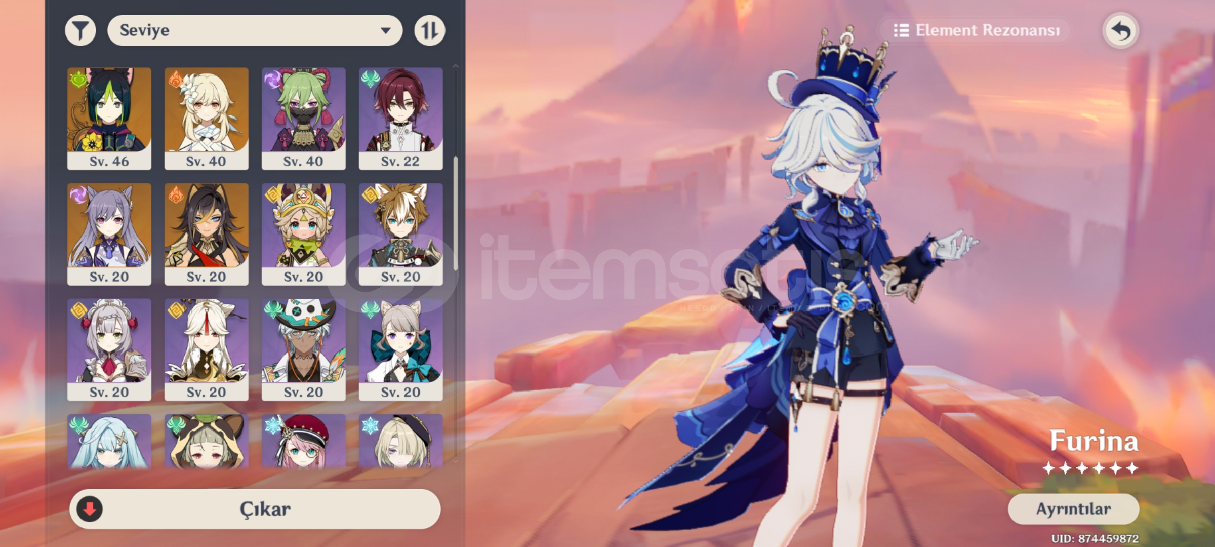 50 ar Varesa/ Raiden/Furina (Asya)  50 ar Varesa/ Raiden/Furina (Asya)
