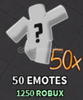 50 Emotes - The Strongest Battlegrounds
