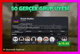 +50 Gerçek Kaliteli Grup Üyesi