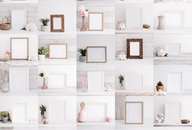 50 Kare MockUp - Fotoğraf çerçevesi Mockup