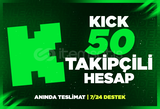 50+ KİCK TAKİPCİLİ HESAP AKTİF+