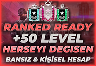 ⭐[+50 LEVEL RANKED] MAİL DEĞİŞEN BANSIZ+KİŞİSEL