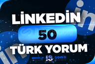 ⭐50 Linkedin Türk Yorum - HIZLI⭐