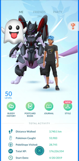 50 Lvl / 190 Legend / 393 Shiny 