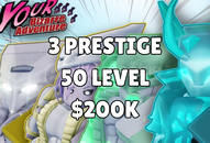 50 LVL + 3 Prestige + 200k Dollars | YBA Hesap 
