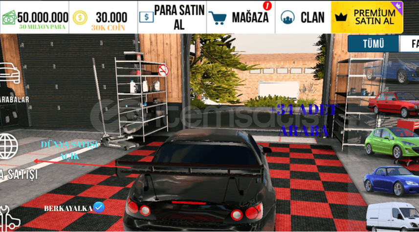 50 MN+ 30K COİN 34 Araba cpm1 Hesap 50 MN+ 30K COİN 34 Araba cpm1 Hesap