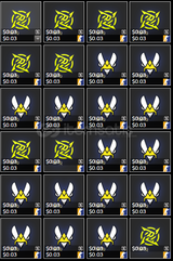50 tane 3 centlik sticker