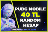 ⭐40 TL PUBG Random Hesap⭐