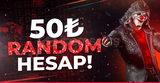 50 TL PUBG RANDOM HESAP