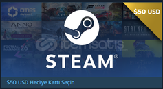 50 USD STEAM HEDİYE KARTI