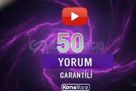 50 YOUTUBE YORUM ( GARANTİLİ )