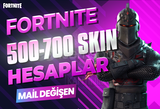 500-700 SKIN V.I.P MAİL DEĞİŞEN FORTNITE HESAP