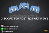 500 ADET 7/24 AKTİF DİSCORD ÜYESİ | ANLIK