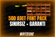 ⭐+500 ADET FONT PACK⭐[En uygunu]