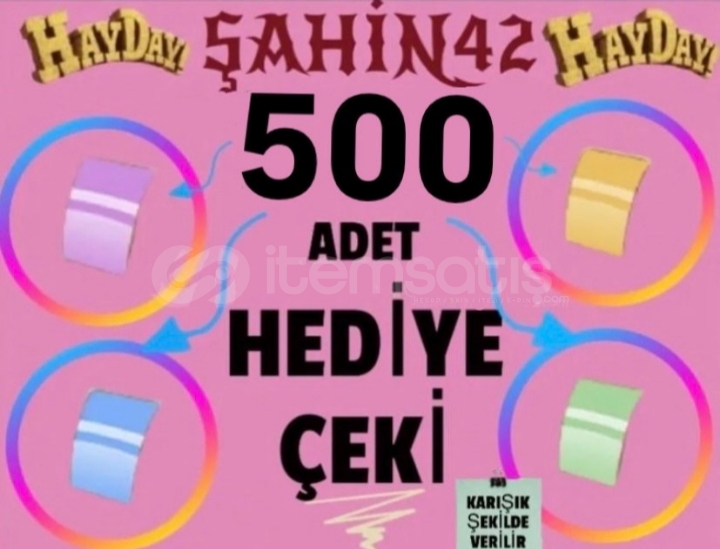 500 ADET HEDİYE ÇEKİ  500 ADET HEDİYE ÇEKİ