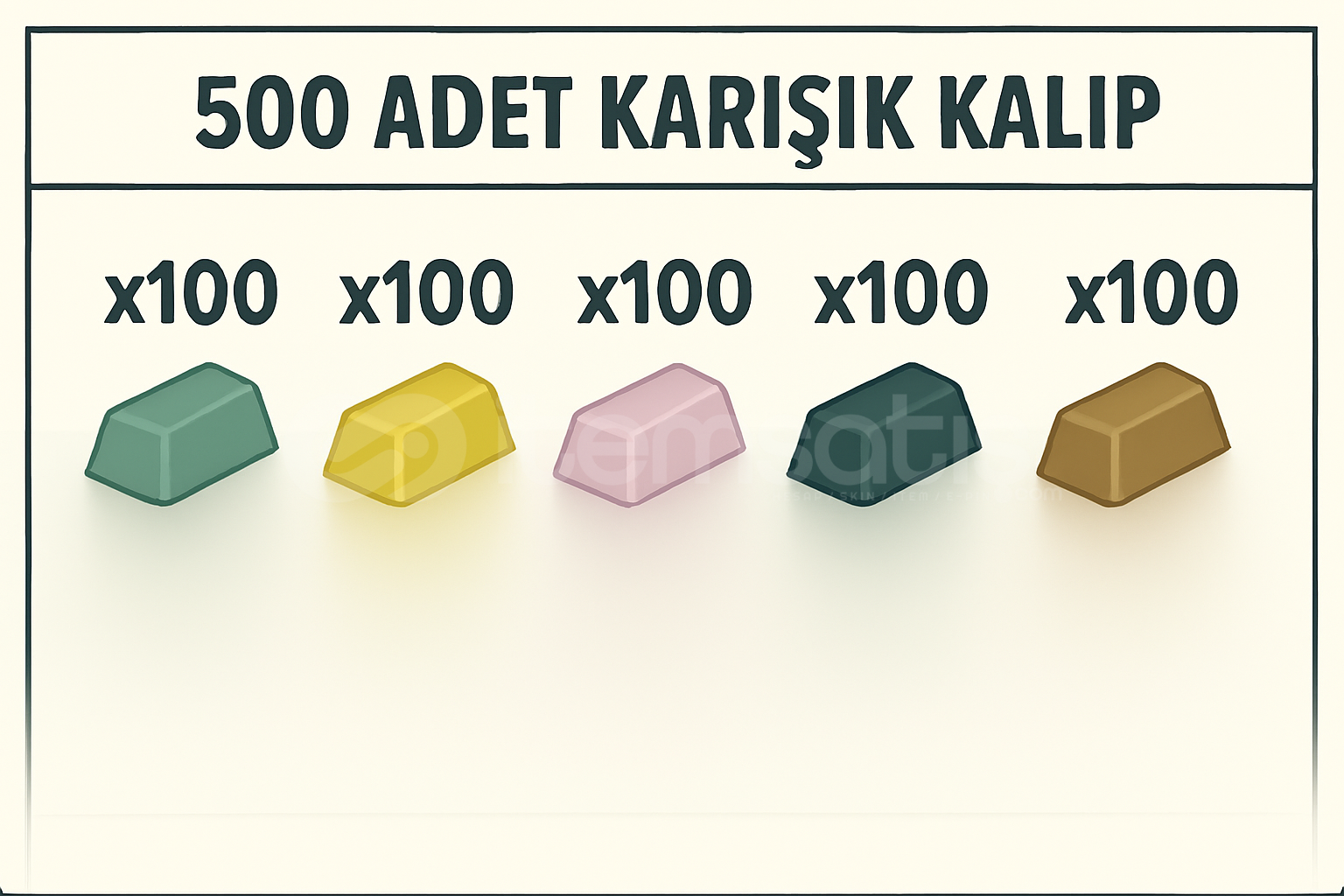 500 Adet Karışık Kalıp 500 Adet Karışık Kalıp