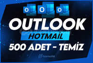 ⭐ 500 Adet Outlook / Hotmail ⭐ Oto Teslim