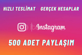 500 ADET PAYLAŞIM - GERÇEK HESAPLAR