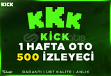 500 Aktif İzleyici | 1 Hafta | Garanti | Kick