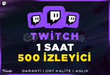 500 Aktif İzleyici | 1 Saat -60DK | Garanti