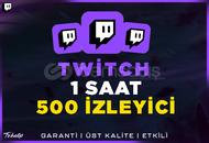 500 Aktif İzleyici | 1 Saat -60DK | Garanti