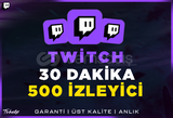 500 Aktif İzleyici | 30 Dakika | Garanti | #1