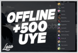 500 Çevrimdışı Discord Üyesi