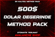 ⭐️500$ DEĞERİNDE⭐️METHOD PACK⭐️