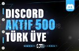 500 Discord 7/24 Aktif Türk Üye - RESİMLİ
