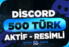 ⭐500 Discord 7/24 Aktif Türk Üye - RESİMLİ⭐