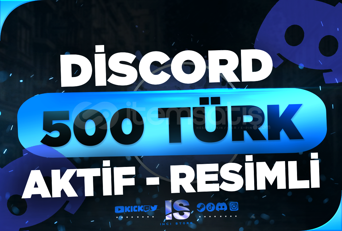 ⭐500 Discord 7/24 Aktif Türk Üye - RESİMLİ⭐ ⭐500 Discord 7/24 Aktif Türk Üye - RESİMLİ⭐