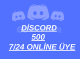 500 Discord 7/24 Aktif Üye