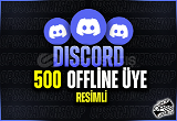 500 Discord Offline Üye | RESİMLİ